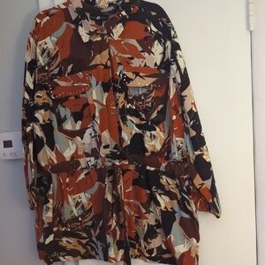 Ashley Stewart Multicolor Utility Jacket